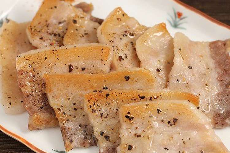 簡単 豚バラの塩焼き 魚焼きグリル レシピ 作り方 By だんどり亭 クックパッド 簡単おいしいみんなのレシピが366万品