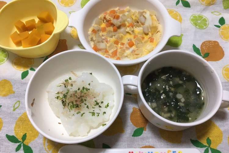 9ヶ月 ごはん 卵とじ 味噌汁 レシピ 作り方 By めろんそーだ クックパッド 簡単おいしいみんなのレシピが366万品