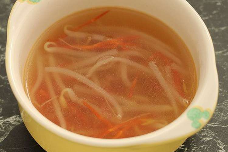 簡単 もやしスープ コンビーフ風味 レシピ 作り方 By だんどり亭 クックパッド 簡単おいしいみんなのレシピが353万品
