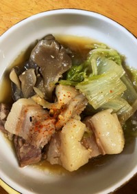 豚バラと白菜の味噌煮