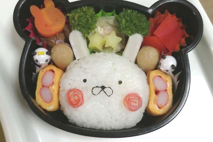 うさまる 簡単おにぎり キャラ弁に レシピ 作り方 By さるぱんだ クックパッド 簡単おいしいみんなのレシピが358万品