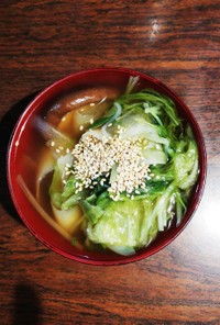 ブイヨンで煮る☆野菜の生姜仕立てスープ★