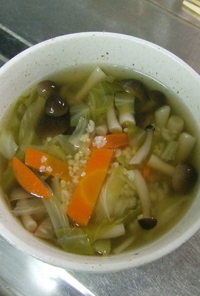 雑穀入り和風野菜スープ