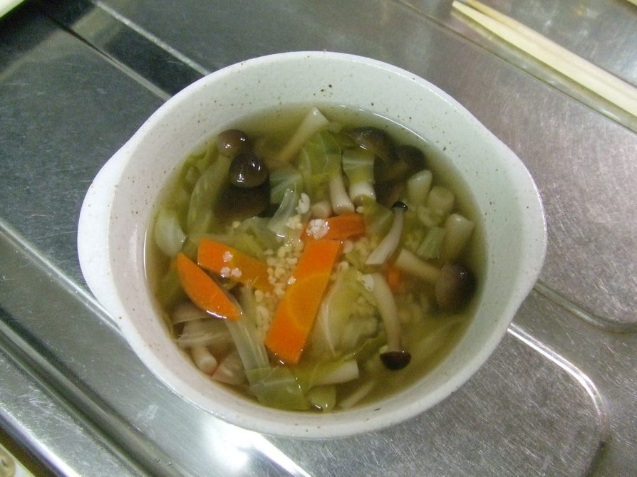 雑穀入り和風野菜スープの画像