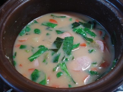 野菜のミルク味噌スープ(簡単)の写真