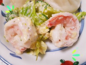 海老とブロッコリー卵サラダ♪