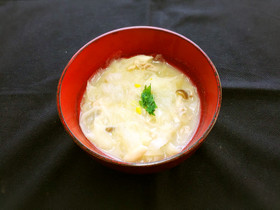 大根麺と豚肉のトロトロスープ