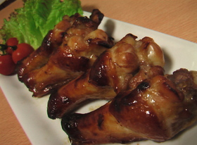 *楽ちん♪手羽元のグリルde照り焼き*