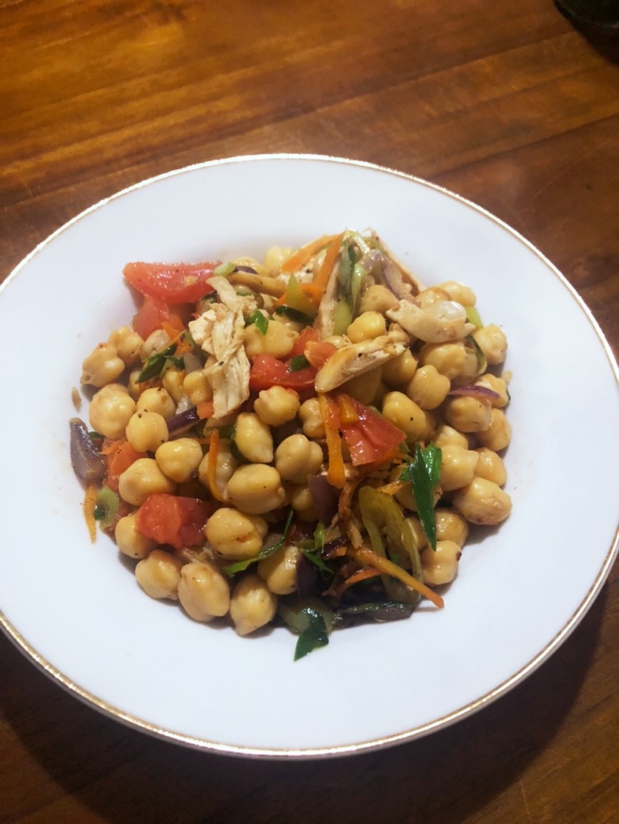 ひよこ豆と野菜の炒め物 レシピ