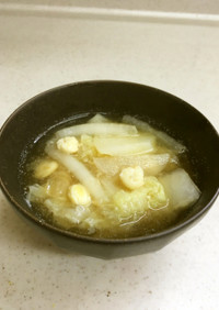 打ち豆の味噌汁（福井の郷土料理）
