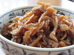 豚バラ肉としょうがのしぐれ煮