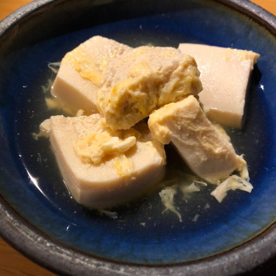 自家製凍み豆腐(高野豆腐)の卵とじの画像