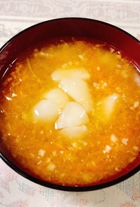 簡単！菊芋とにんじんのお味噌汁