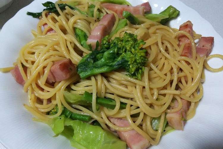 菜の花とベーコンの和風パスタ レシピ 作り方 By Sakanaにいさん クックパッド 簡単おいしいみんなのレシピが373万品