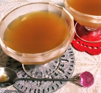 花柚子の紅茶のゼリーの写真