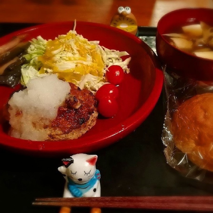 豚肉と豆腐のハンバーグの画像