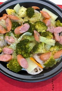 タジン鍋で簡単温野菜その2