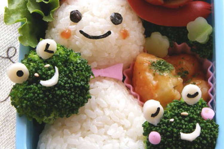ブロッコリーでカエルちゃん キャラ弁 レシピ 作り方 By まゃたん クックパッド