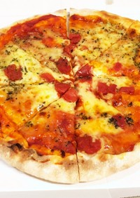 pizza(オーブンで焼くのをグリルで)