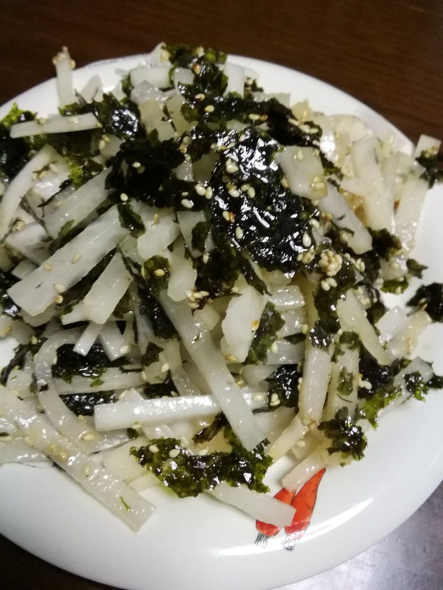 韓国海苔味の大根サラダの画像