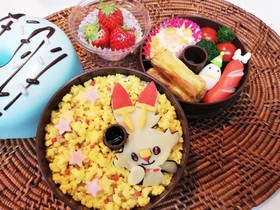 キャラ弁でポケモン♡ヒバニー