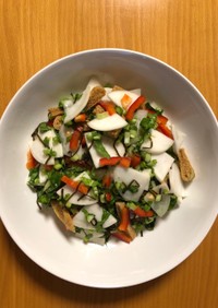 カブとパプリカのシンプルサラダ