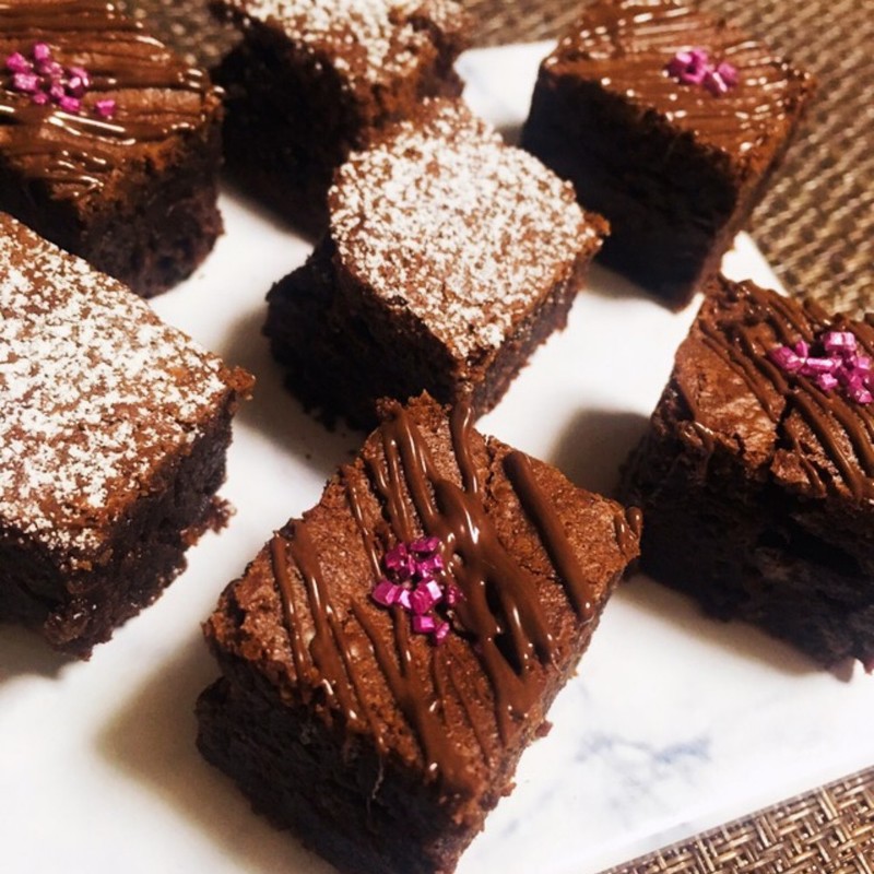 サンタハットブラウニーのレシピ