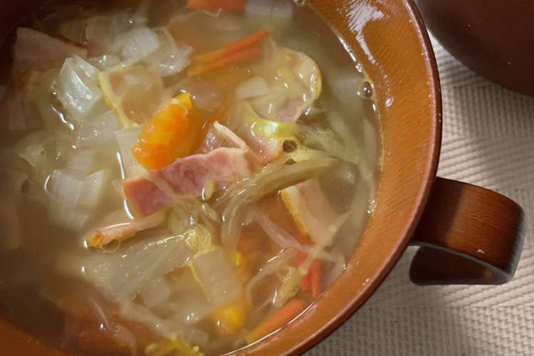 一番美味しいコンソメスープ レシピ 作り方 By おはな クックパッド