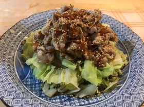 さっぱり梅風味豚しゃぶサラダ