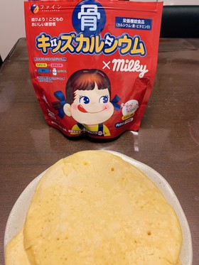 ミルキー味のホットケーキ