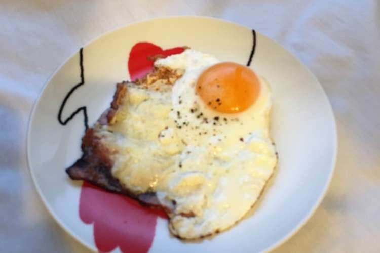 朝ご飯に カリカリチーズベーコンエッグ レシピ 作り方 By はなまちゃ クックパッド