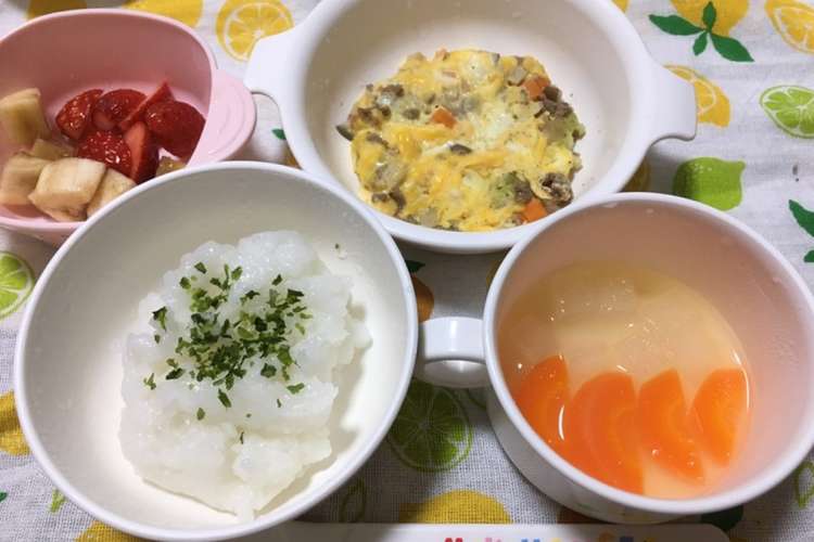 10ヶ月 ごはん 卵とじ ポトフ風 レシピ 作り方 By めろんそーだ クックパッド 簡単おいしいみんなのレシピが376万品