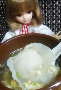 リカちゃん♡ベリーちゃん餃子スープ*｡ﾟ