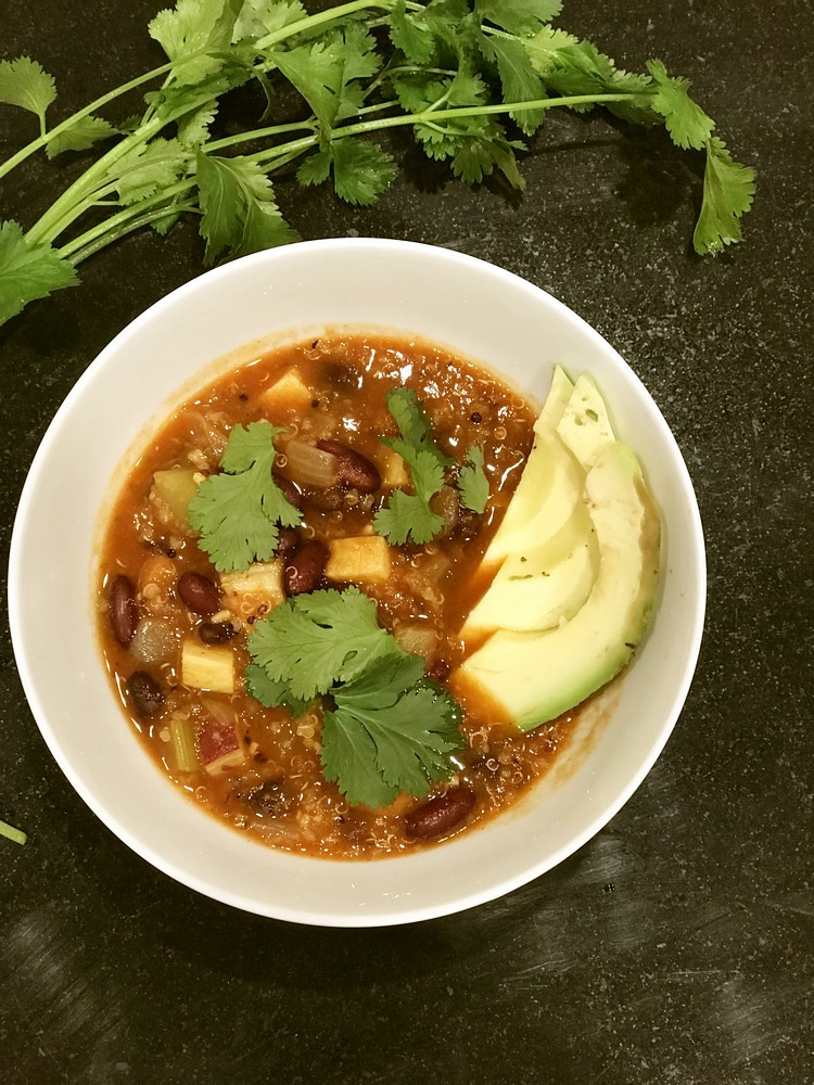 ベジタリアンスイートポテトチリのレシピ