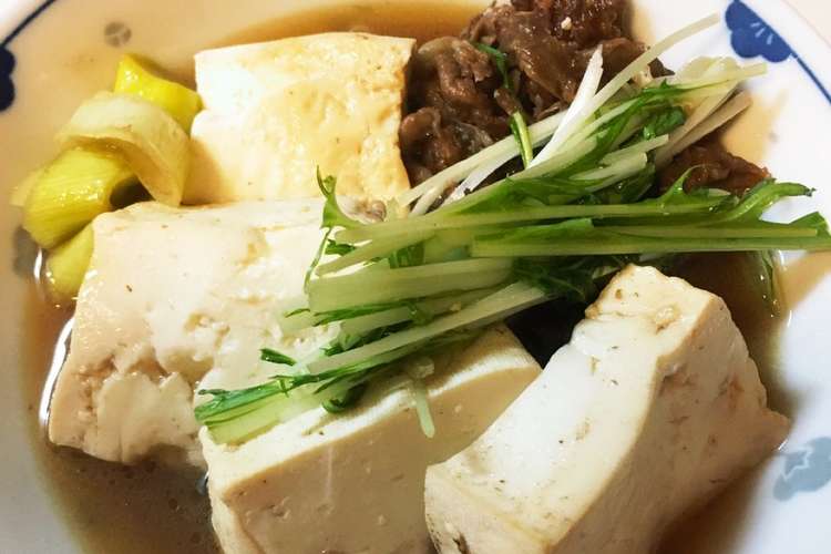 簡単 シンプル肉豆腐 レシピ 作り方 By かもめ食堂 クックパッド 簡単おいしいみんなのレシピが359万品