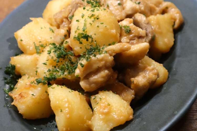 鶏肉とじゃがいもの味噌バター煮 レシピ 作り方 By Sachi825 クックパッド 簡単おいしいみんなのレシピが360万品