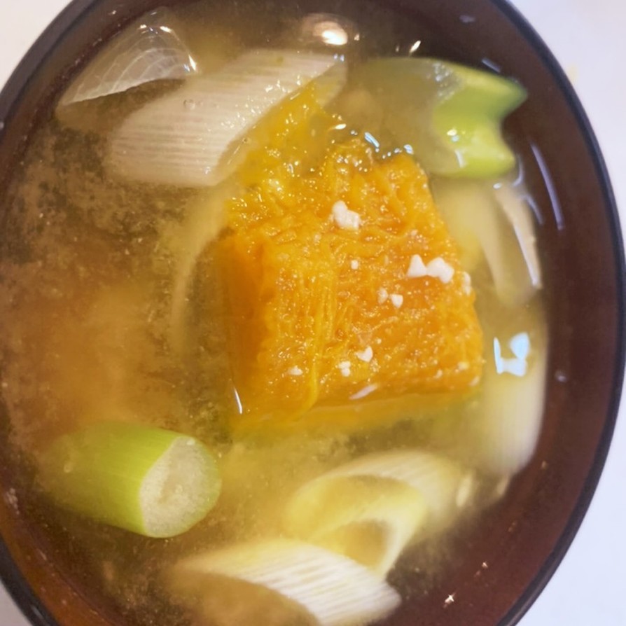 カボチャのお味噌汁　の画像