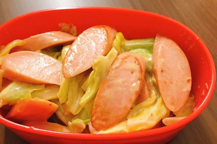 魚肉ソーセージとキャベツの和風マヨ炒め レシピ 作り方 By Ikmspst クックパッド 簡単おいしいみんなのレシピが364万品