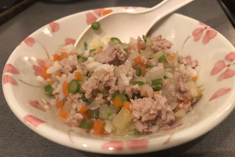 うちのわんこの大好きおじや 腎臓病あり レシピ 作り方 By Eggsbenny クックパッド 簡単おいしいみんなのレシピが360万品