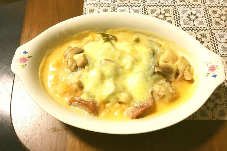 チキンライスのクリームドリア フライパンひとつでできるファミレスの味