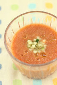 トマトのガスパチョ風スープ（冷製スープ）