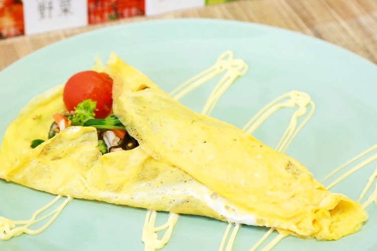 温野菜のオムクレープ レシピ 作り方 By 宇城市 クックパッド