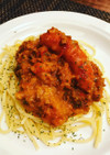トマト缶なし　ミートソース　スパゲティ