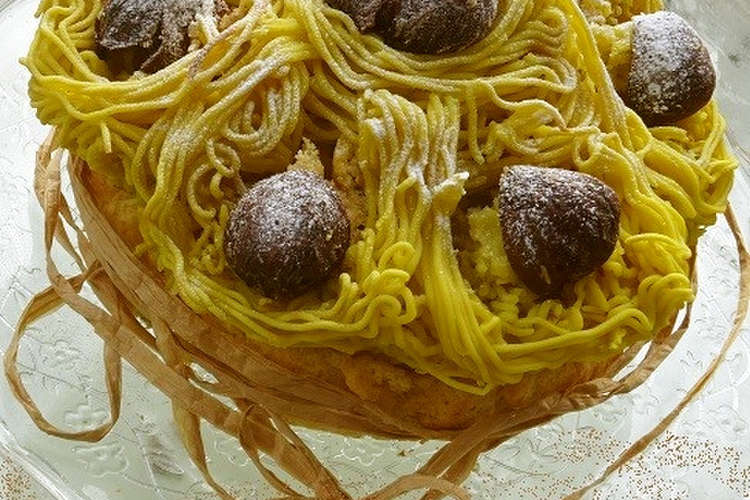 栗がいっぱい 焼きモンブラン レシピ 作り方 By マボップル クックパッド