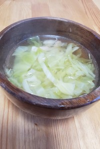 簡単！巻かないロールキャベツ風　スープ