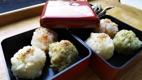 犬ご飯 3色おにぎり