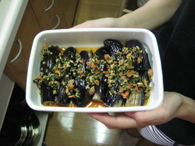 茄子の揚げびたし