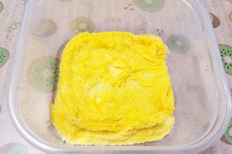 手づかみ離乳食 レンジで簡単 卵焼き レシピ 作り方 By Kne 27 クックパッド 簡単おいしいみんなのレシピが360万品