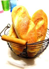 バター要らずのフランスパン（クルミ入り）