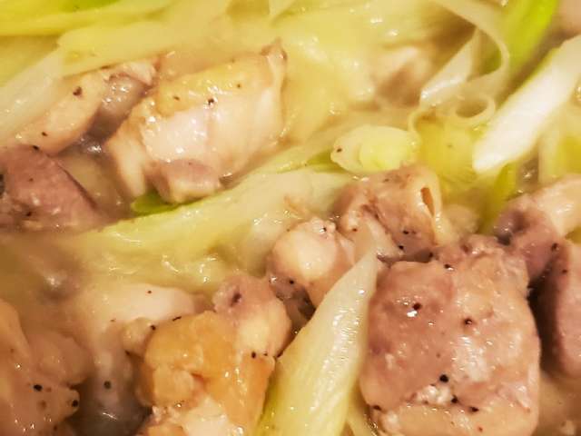 長ネギ 斜め切り